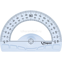 Картинка Транспортир 12см 180° пластик "Geometric" 242180AM от магазина "Карандаш" Транспортир 12см 180° пластик "Geometric" 242180AM от магазина "Карандаш"
