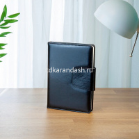 Ежедневник недатированный А5 "Prestige" 320стр., черный, искусственная кожа, магнитная застежка от магазина "Карандаш"