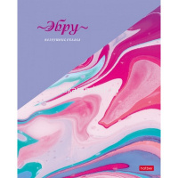 Тетрадь А5 96л клетка "Эбру" на скобе фольгирование 5 дизайнов 96Т5фВ1/063029 от магазина "Карандаш"