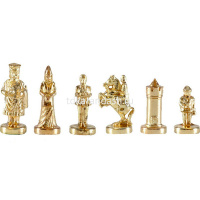 Шахматный набор "Византийская Империя" 20х20см дерево/металл, доска золото (фигуры золото/серебро) от магазина "Карандаш"