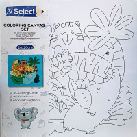 Холст на подрамнике с эскизом 20х20см "Зверята" VS195091 от магазина "Карандаш"