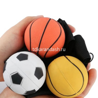 Мяч-попрыгунчик 6см на резинке 4 вида Y11349-24 от магазина "Карандаш"