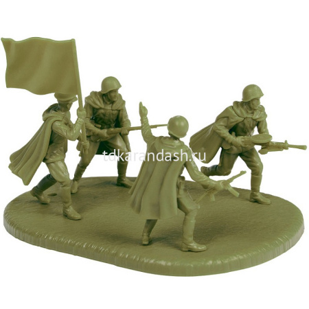 Модель "Советская гвардейская стрелковая рота 1943-1945" 2,4см 21 деталь 6293 от магазина "Карандаш"