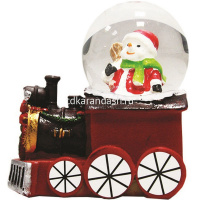 Статуэтка-шар "Новогодний" на паровозе 7х7,5см 4 вида Y5367-17 от магазина "Карандаш"