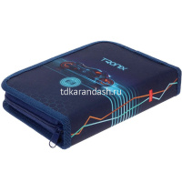 Пенал "Tronix" 20х14х4см прямоугольный одностворчатый, 2 откидные планки, ткань 093863 от магазина "Карандаш"