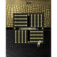 Тетрадь А5 48л клетка "Gold Style" на скобе 3D фольга 3D лак матовая ламинация 5 дизайнов 050109 от магазина "Карандаш"