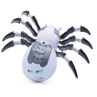 Паук р/у 30х25см белый, пластик (эффект дыма, свет, звук) UT0072 от магазина "Карандаш"