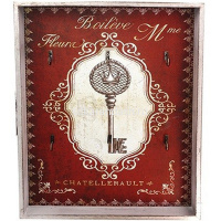 Ключница "Ключ" 30х3,5х20см дерево/бумага 611430 от магазина "Карандаш"