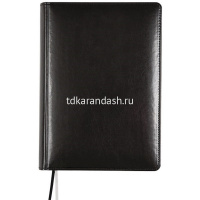 Алфавитная книга А5 "Bravo" 128стр, черная, искусственная кожа с поролоном, кремовый блок 2030414 от магазина "Карандаш"