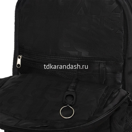 Рюкзак 39х26х19см, 740гр, 2 отделения, 3 кармана, черный/оранжевый RB-556-3/1 от магазина "Карандаш"