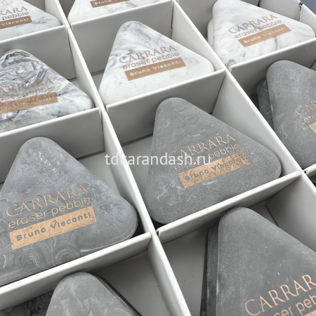 Ластик "Carrara" треугольный, 36х40х8мм 3 вида 42-0089 от магазина "Карандаш"