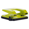 Дырокол 35л 2-отв, d-6мм, с линейкой, металл, салатовый E0138 от магазина "Карандаш"