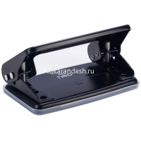 Дырокол 8л 2-отв, d-6мм, металл, черный ET40020 от магазина "Карандаш"