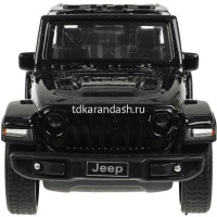 Машина "Jeep Wrangler Rubicon" черная, инерционная, металл 11см (открывающиеся двери) RUBICON3D-12-B от магазина "Карандаш"