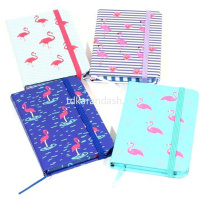 Бизнес-блокнот А6 96л "Фламинго" на резинке, линейка, обложка 7БЦ софт-тач, 4цв. Y8662-19 от магазина "Карандаш"