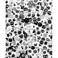 Тетрадь А5 48л клетка "Прикольные кляксы" на скобе тиснение 5 дизайнов 086210 от магазина "Карандаш"