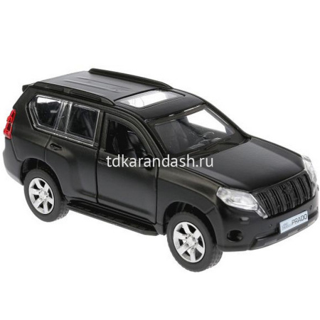 Машина "Toyota Prado" черная матовая, инерционная, металл 12см (открывающиеся двери) PRADO-BE