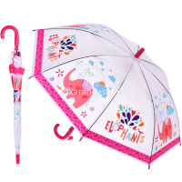 Зонт детский 65см (д.83см) "Животные" 4 вида, автомат, со свистком 2039-614 от магазина "Карандаш"