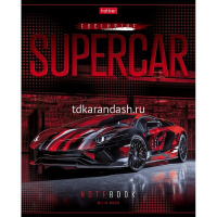 Тетрадь А5 48л клетка "Автоспорт" на скобе 3D лак матовая ламинация 5 дизайнов 075714 от магазина "Карандаш"