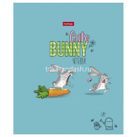 Тетрадь А5 48л клетка "Милый зайка" на скобе матовая ламинация 5 дизайнов 48Т5лВ1/079234 от магазина "Карандаш"