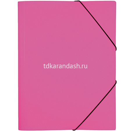 Папка на резинке "DIAMOND NEON" А4 розовая Пк4р_02033/035332