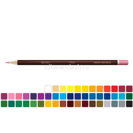 Карандаши 48 цветов "Fine" круглые дерево, картон VFCP-48 от магазина "Карандаш"