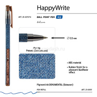 Ручка шариковая "HappyWrite. Джинса" 0.5мм синяя 20-0215/14 от магазина "Карандаш"