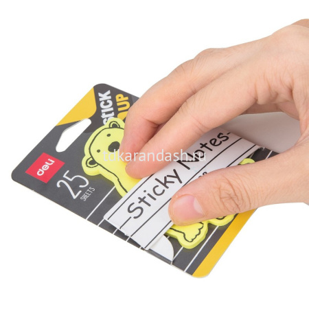 Клейкая бумага 76х76мм "Животные" 25л ассорти EA55102 от магазина "Карандаш"