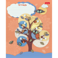 Тетрадь А5 12л клетка "Совушки" на скобе 5 дизайнов 12Т5В1/042160 от магазина "Карандаш"