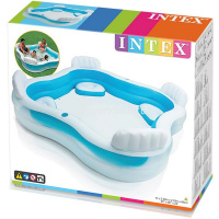 Надувной бассейн "Семейный" 229 х 229 х 66см со спинкой 56475 от магазина "Карандаш"