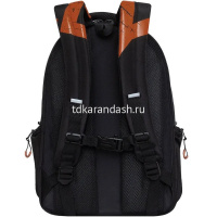Рюкзак 32х42х22см, 1100гр, 2 отделения, 4 кармана, черный/терракот RU-423-14/9 от магазина "Карандаш"