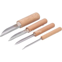Набор резцов 4шт 17см металл/дерево Y10768-24 от магазина "Карандаш"