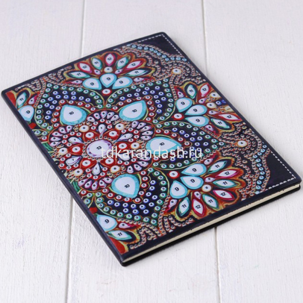 Записная книжка-мозаика по номерам А5 116стр. "Орнамент 1" кремовый блок Y9498-19 от магазина "Карандаш"