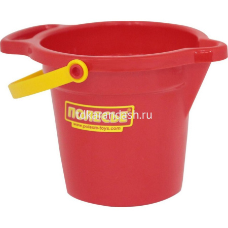 Ведро 15х12,5х10см с носиком, пластик, 3 цвета 7346