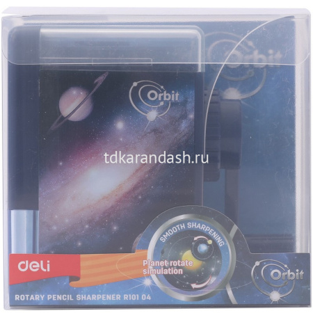 Точилка механическая 1 отв. "Orbit" 68x100x57мм пластик, синяя ER10104 от магазина "Карандаш"