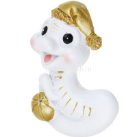 Магнит Змея в колпаке 4,5х7,5см полистоун, белый, 4 вида 705-002 от магазина "Карандаш"