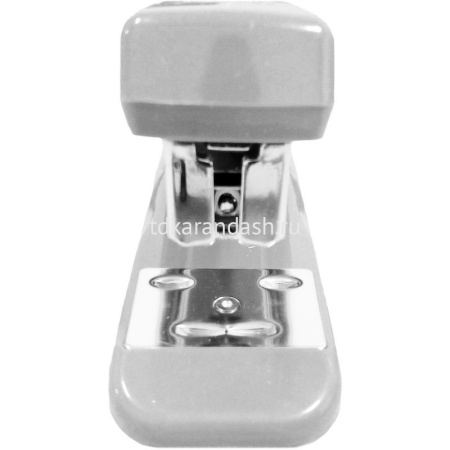 Степлер №24/6,26/6 25л глубина 45мм со скобами, пластик серый E0306 от магазина "Карандаш"