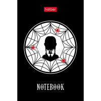 Блокнот А7 48л "W-wednesday" клетка, склейка, 3-х цветный блок, 5 дизайнов 083530 от магазина "Карандаш"