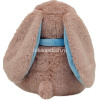 Заяц 18см пудровый/голубой AT365321 от магазина "Карандаш"