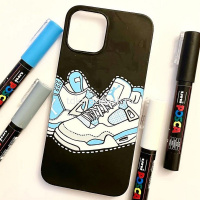 Набор маркеров перманентных "POSCA. PC-1M" 6шт, пулевидный наконечник, толщина линии 0,7мм от магазина "Карандаш"