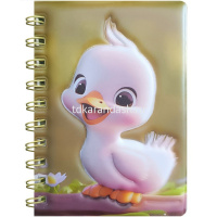 Бизнес-блокнот А5 70л "Утята" линия, на спирали, цветной блок, поролон, 4 вида 1902-6/11749-24 от магазина "Карандаш"