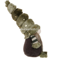 Сувенир "Гном" 30см текстиль, зеленый Y10053-24 от магазина "Карандаш"