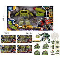 Трансформер "Робот. Военная машина" 17х7см пластик, с аксессуарами LT373679 от магазина "Карандаш"