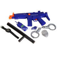 Набор оружия "Маленький воин. Полиция" синий 7 предметов 43х5х27см пластик JB0208550 от магазина "Карандаш"