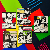 Тетрадь А5 48л клетка "Manga anime" на скобе матовая ламинация 5 дизайнов 7-48-1241 от магазина "Карандаш"