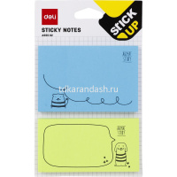 Клейкая закладка бумажная размер ассорти "Stick UP" 5 цветов по 50л (250л) EA55502 от магазина "Карандаш"