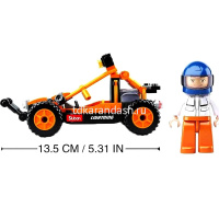 Конструктор "Багги" 113 деталей 24х14х4,5см пластик (фигурка 13,5см) 38-0676 от магазина "Карандаш"