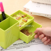 Подставка-органайзер "Rio" 17,5x9x9,2см 4 отделения, пластик, зеленая EZ25150 от магазина "Карандаш"