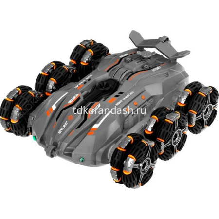 Машина р/у "Перевертыш" 19х16х5см с аккумулятором, пластик (свет, звук, пар, поворот 360 градусов) от магазина "Карандаш"