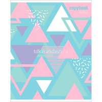 Тетрадь А5 48л клетка "Коктейль цвета" на скобе, 5 дизайнов 48Т5В1/066279 от магазина "Карандаш"